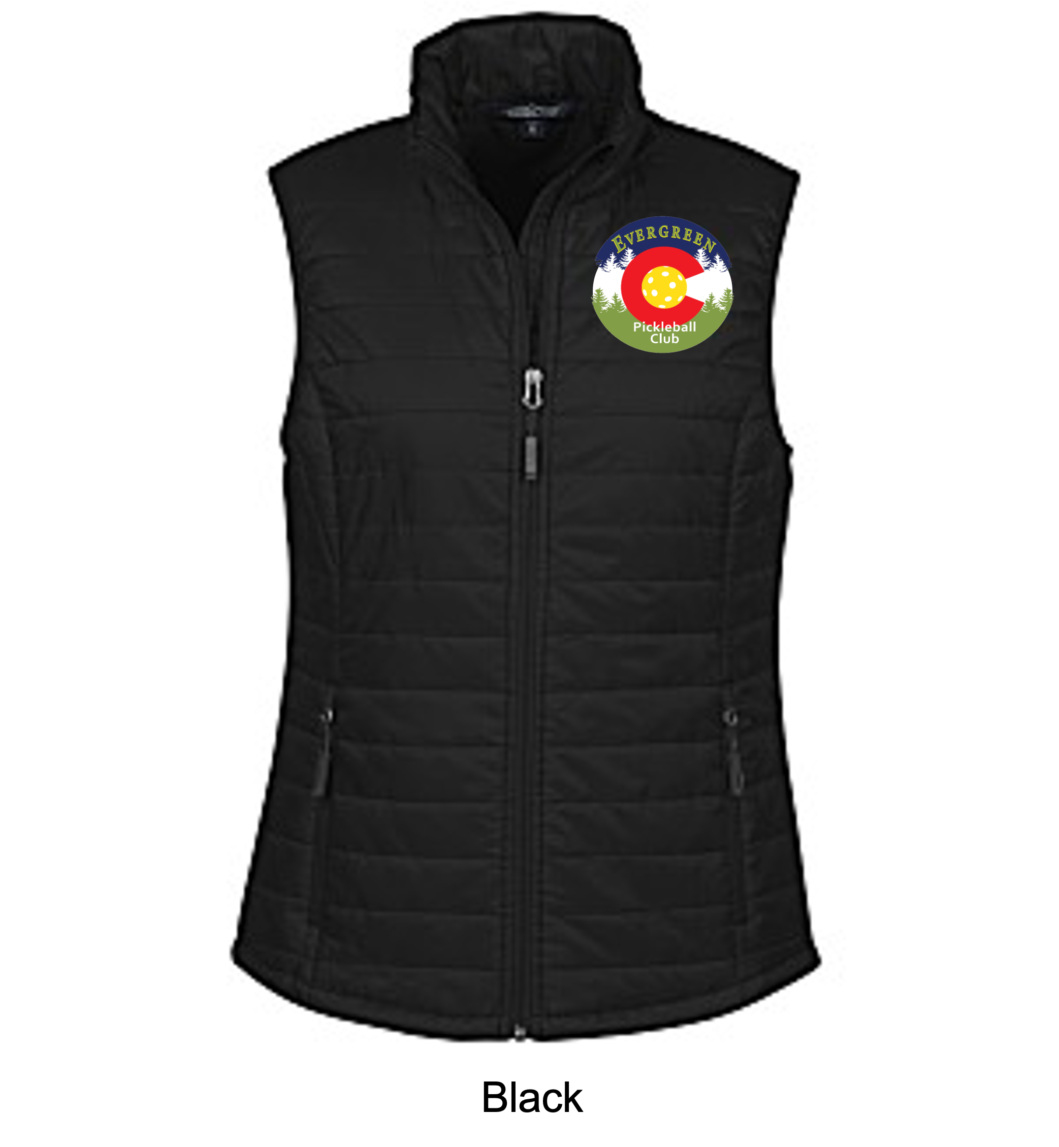 Women's Crossland® Packable Puffer Vest — Evergreen Pickleball Club